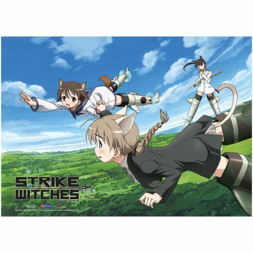 Strike Witches Flying In The Sky Wall Scroll