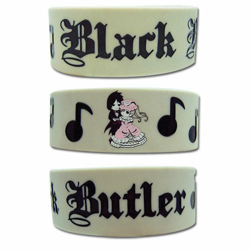 Black Butler Sebastian & Ciel PVC Wristband