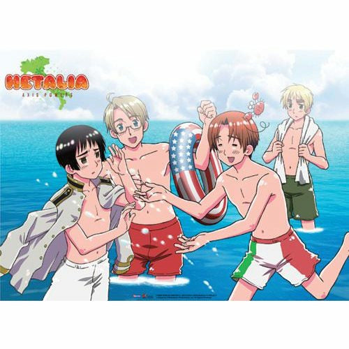 Hetalia Swim Suits Wall Scroll