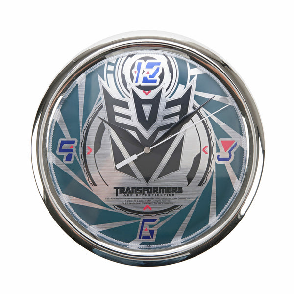 Transformers Black Scope Decepticon Logo Wall Clock