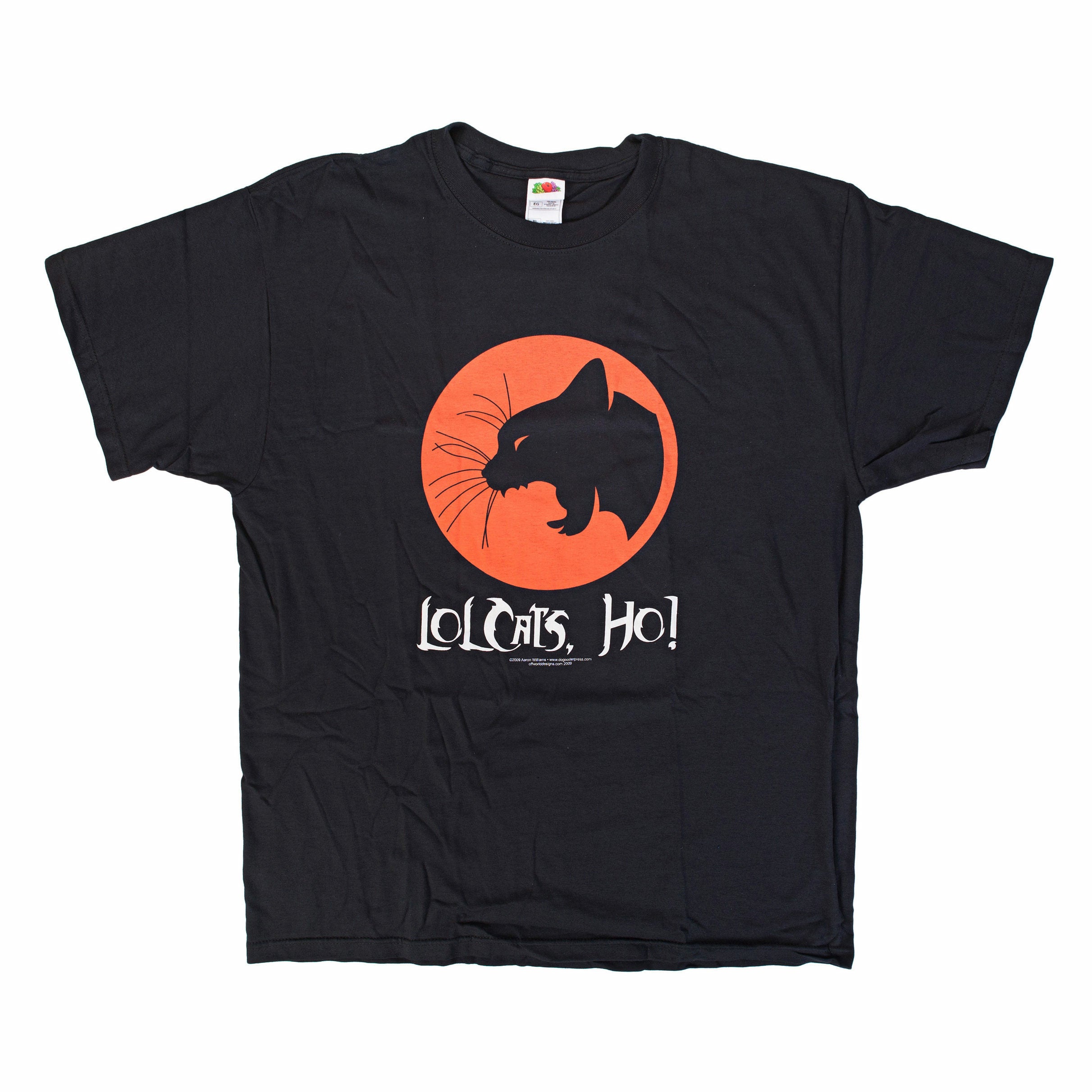 Lolcats Ho Black T-Shirt