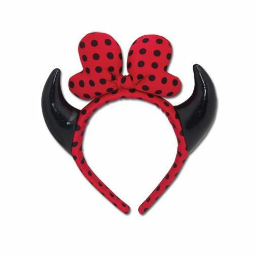 Devil Horn Headband Devil Polka Dot Headband