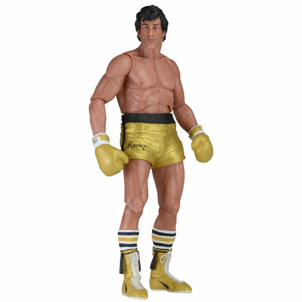 NECA Rocky III 40th Anniversary Series 1 Rocky Balboa Gold 7 inch Action Figure