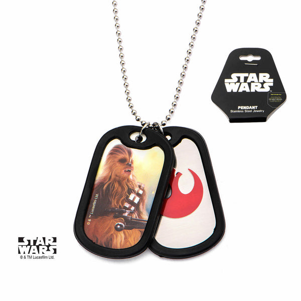 Star Wars VII: The Force Awakens Chewbacca Stainless Steel Dog Tag Necklace
