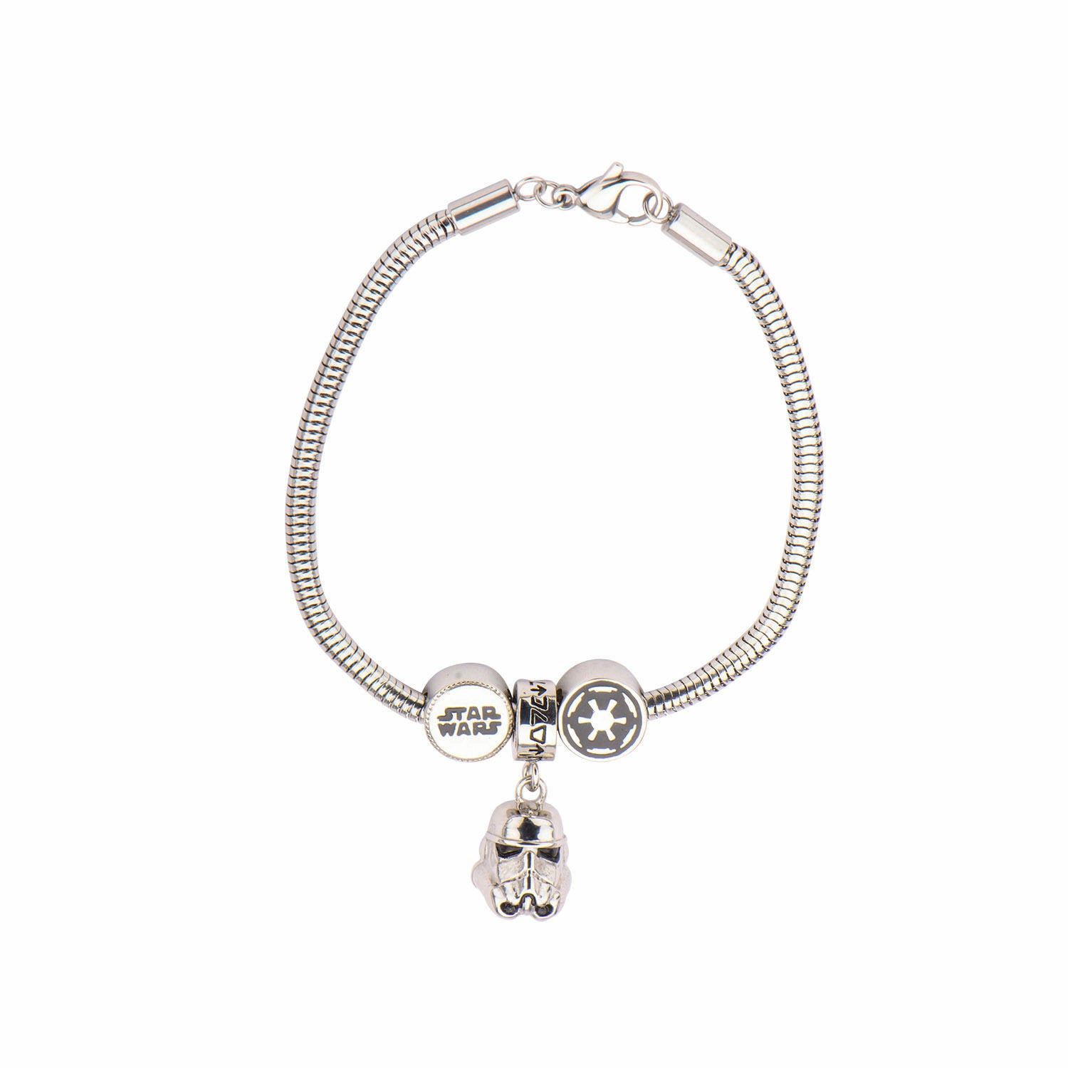 Star Wars The Force Awakens Logo and Stormtrooper Galactic Symbol Bracelet