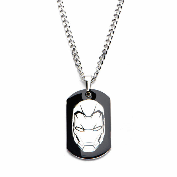 Marvel Captain America Civil War Iron Man Dog Tag Stainless Steel Necklace