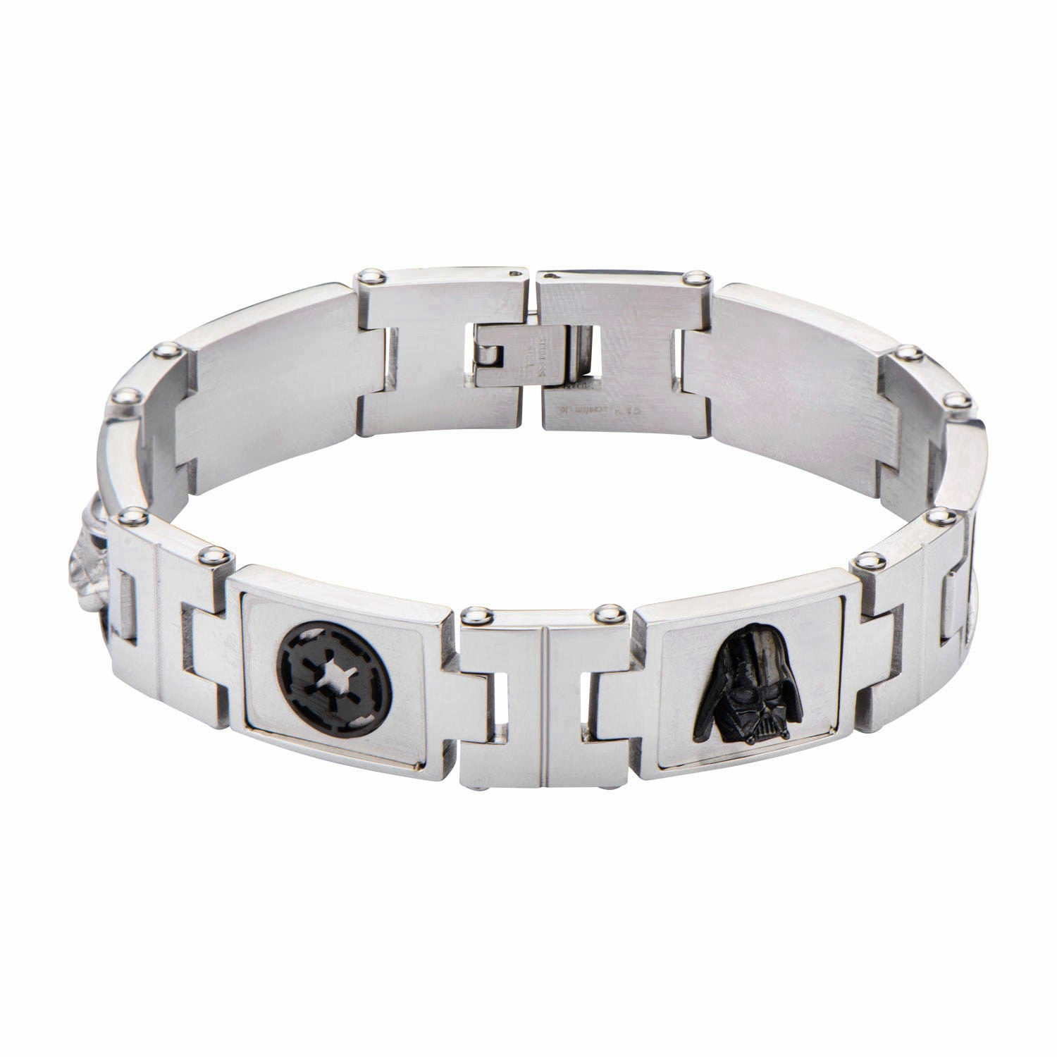 Star Wars Dark Side Symbols Stainless Steel Link Bracelet