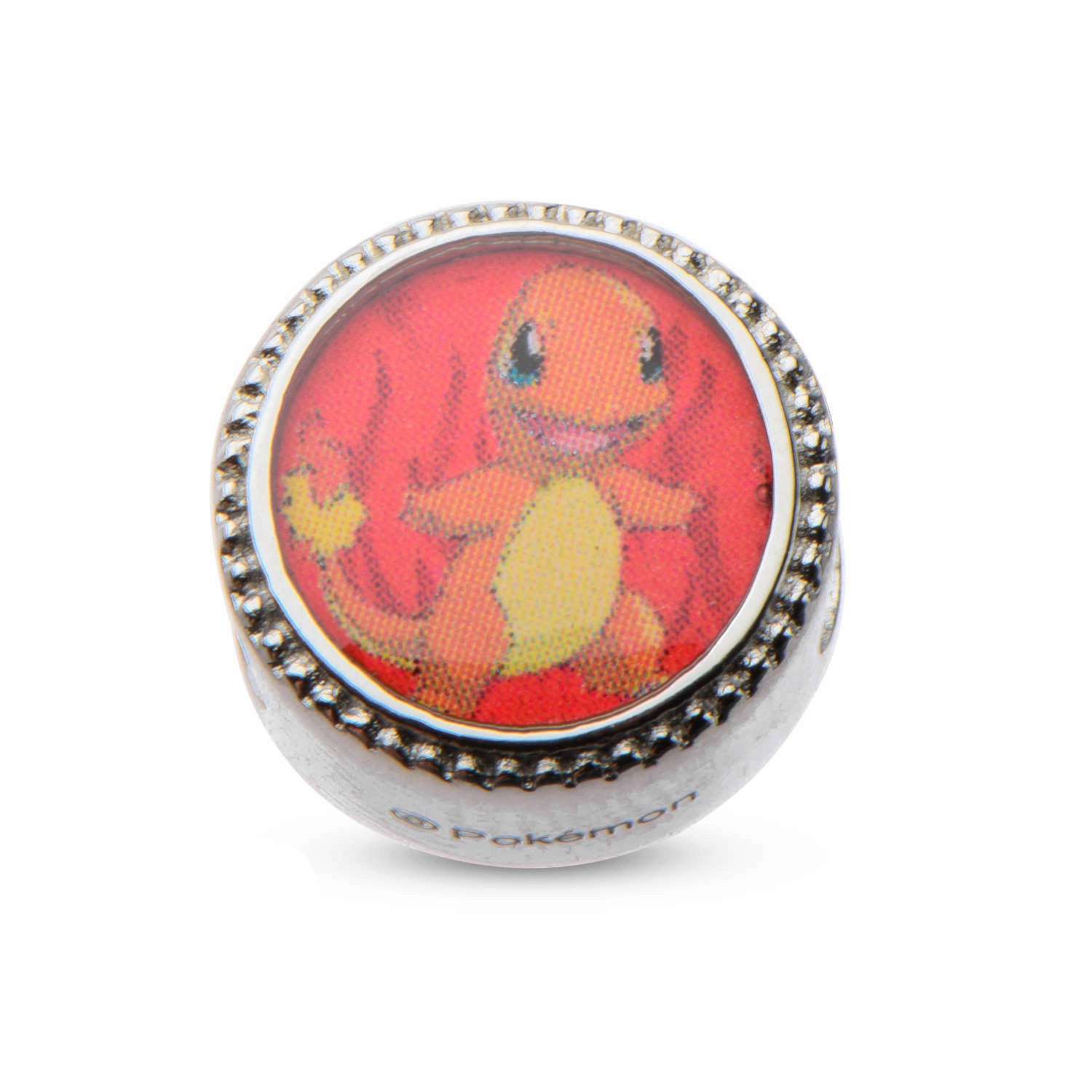 Pokemon Charmander Fire Flame Bead Stainless Steel Charm