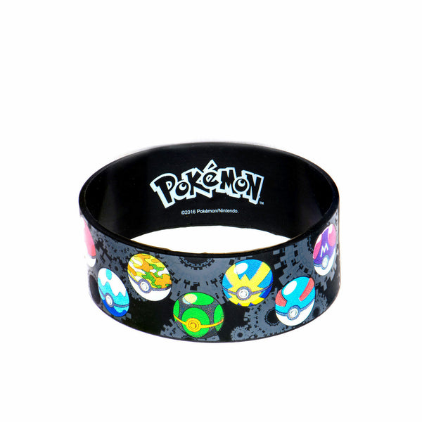 Pokemon Pokeball Lineup Youth Silicone Bracelet