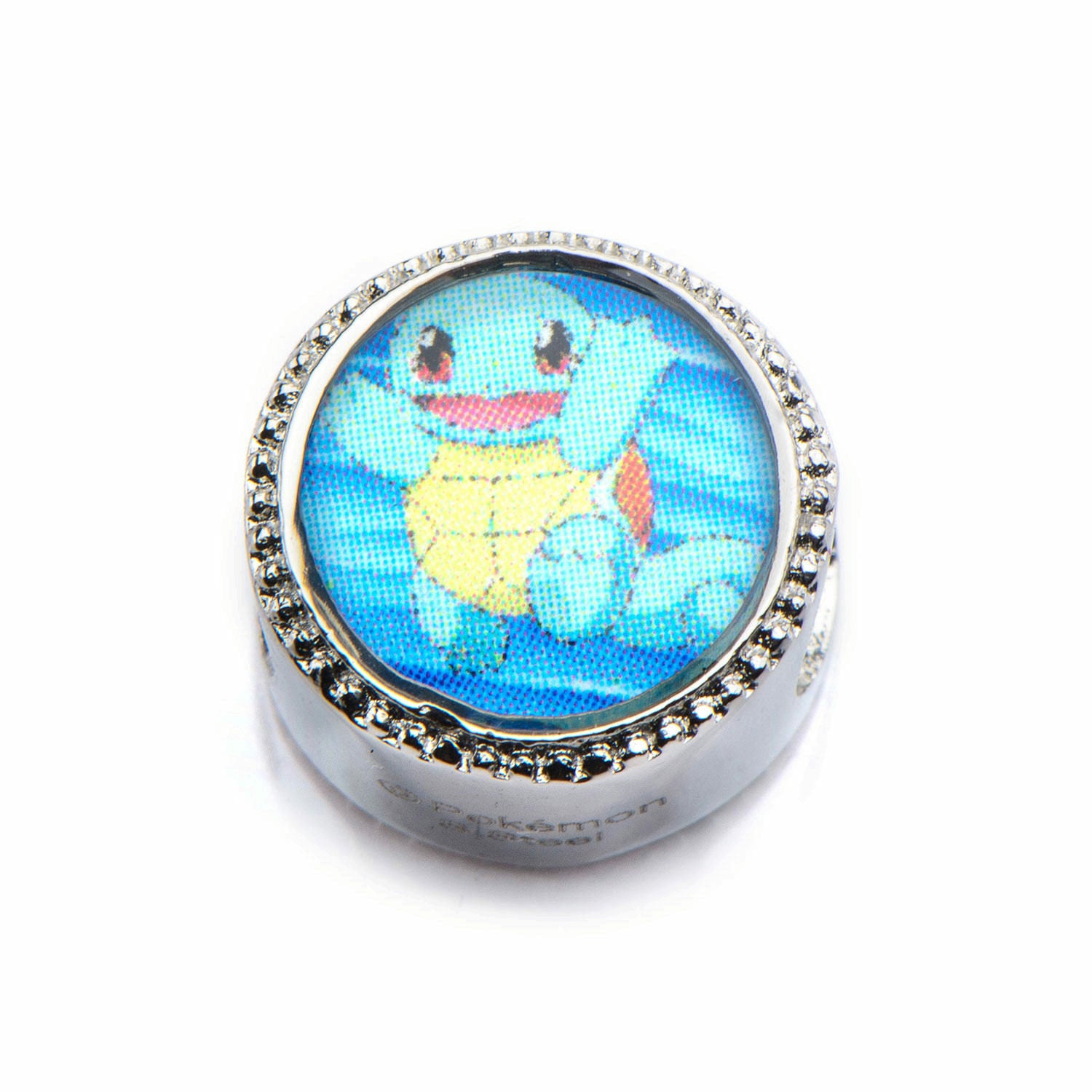 Pokemon Squirtle Water Drop Bead Stainless Steel Charm