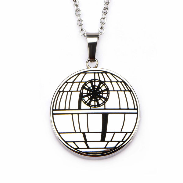 Star Wars Rogue One Death Star Locket Pendant Stainless Steel Necklace