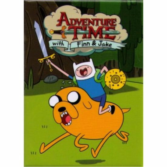 Adventure Time Finn And Jake Charge Magnet