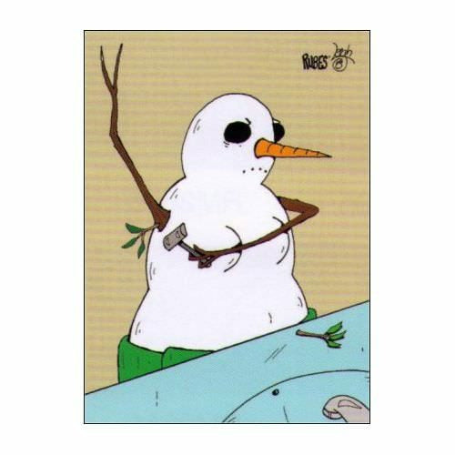 Rubes Snowman Shaving Magnet