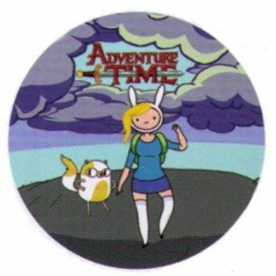 Adventure Time Fionna & Cake with Logo 1.25 Inch Button