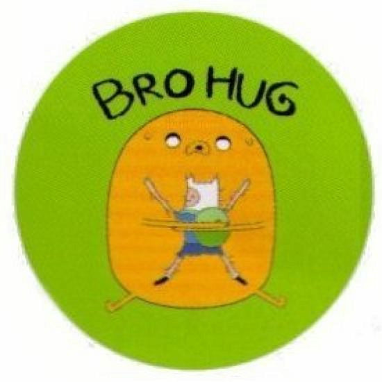 Adventure Time Bro Hug 1.25 Inch Button