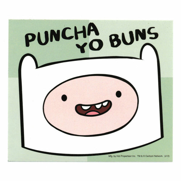 Adventure Time Finn Head Puncha Yo Buns Sticker