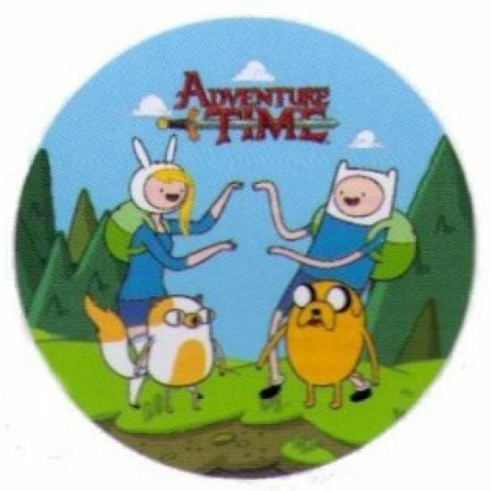Adventure Time Fionna, Cake, Jake & Finn 3" Button