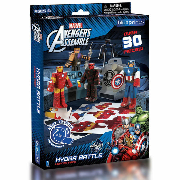 Marvel Avengers Assemble Papercraft Hydra Battle Set