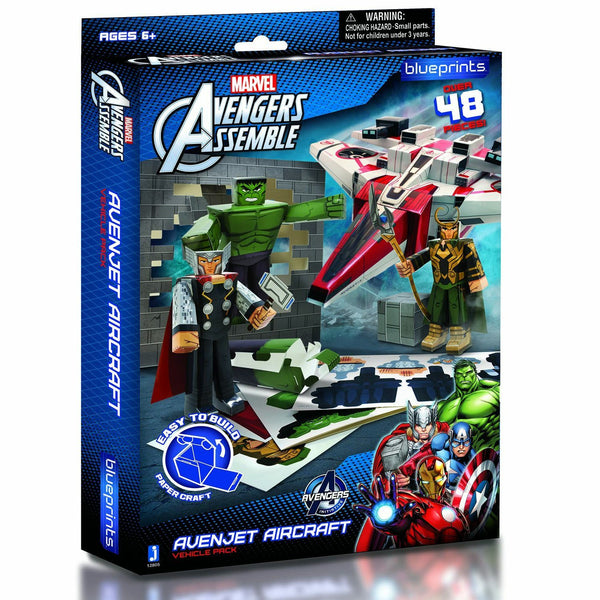 Marvel Avengers Assemble Papercraft Avenjet Aircraft Set
