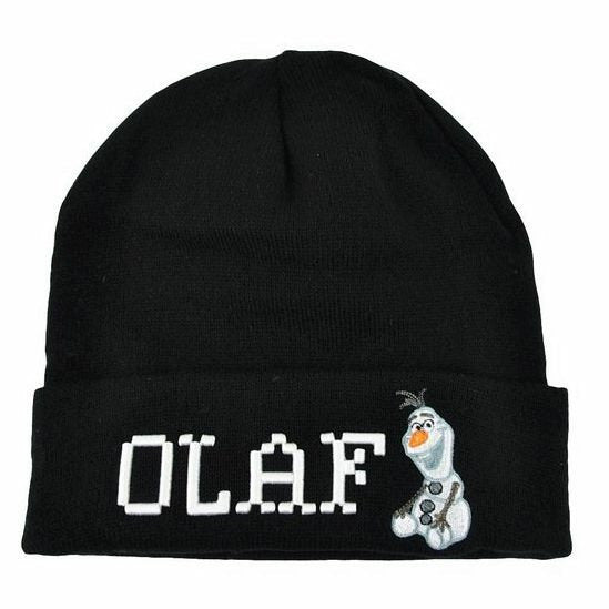 Disney Frozen Olaf Wordmark Pixels Cuffed Beanie Hat