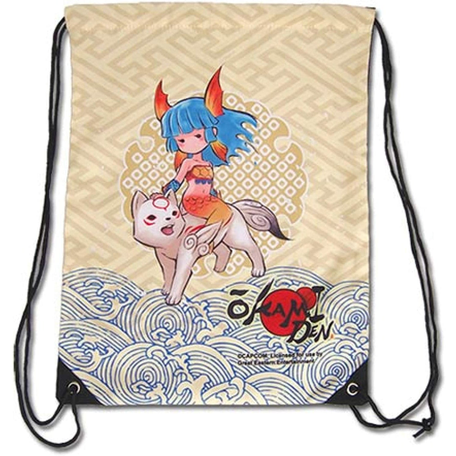 Okami Den Chibiterasu & Nanami Drawstring Bag