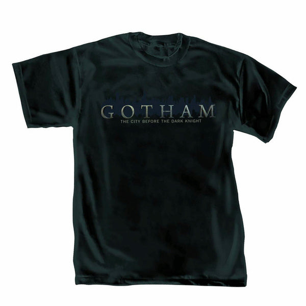 DC Comics Gotham Logo Mens Black T-Shirt