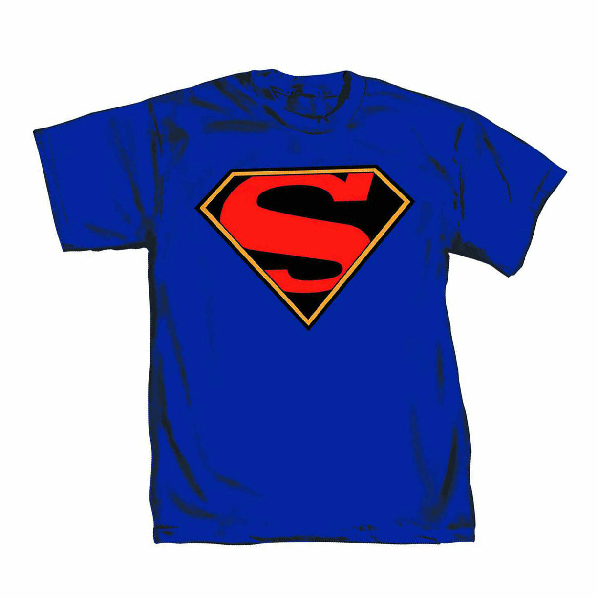 Superman Truth Logo Mens Blue T-Shirt