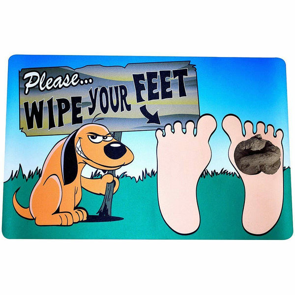 Wacky Welcome Doormats Wipe Your Feet Step Dog Poo Doormat