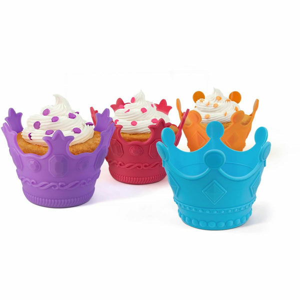 Fred Aristocakes Crown Shaped Cupcake Silicone Molds Set of 4