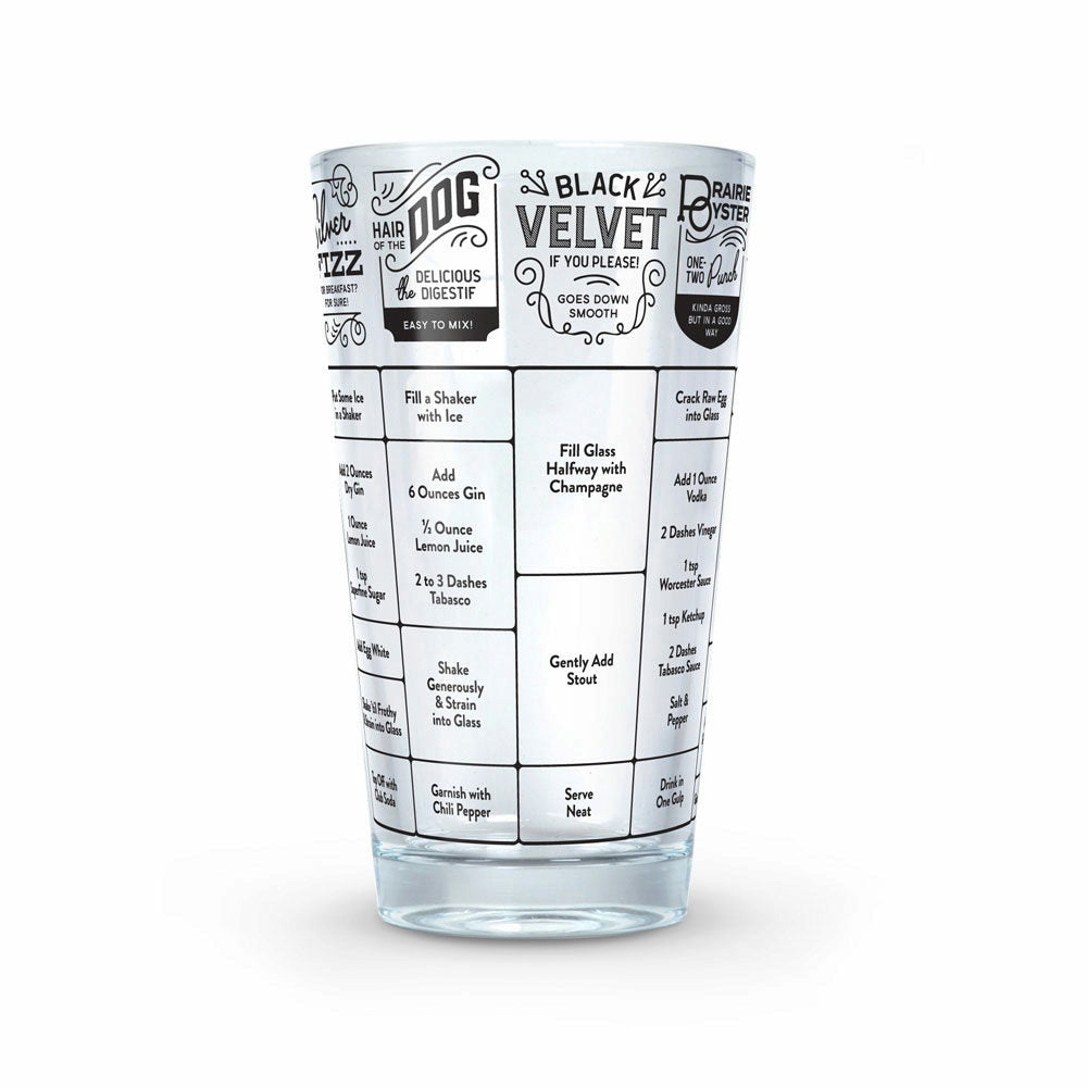 Fred Good Measure Vodka Cocktails Recipe Glass - Mixed Drink Shaker