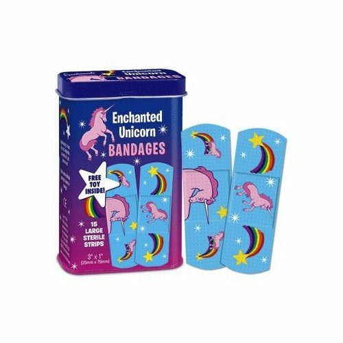 Enchanted Unicorn Bandages In Tin