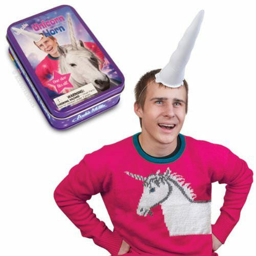 Inflatable Unicorn Horn In Tin