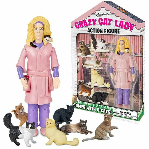 Crazy Cat Lady Action Figure