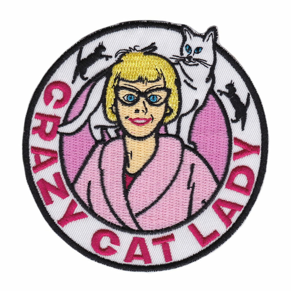 Crazy Cat Lady Embroidered Patch