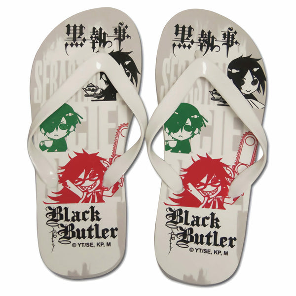 Black Butler Ciel, Sebastian, & Grell Unisex Sandals - 26 cm