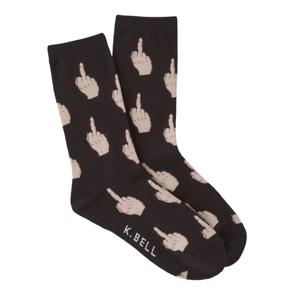 Middle Finger Crew Socks