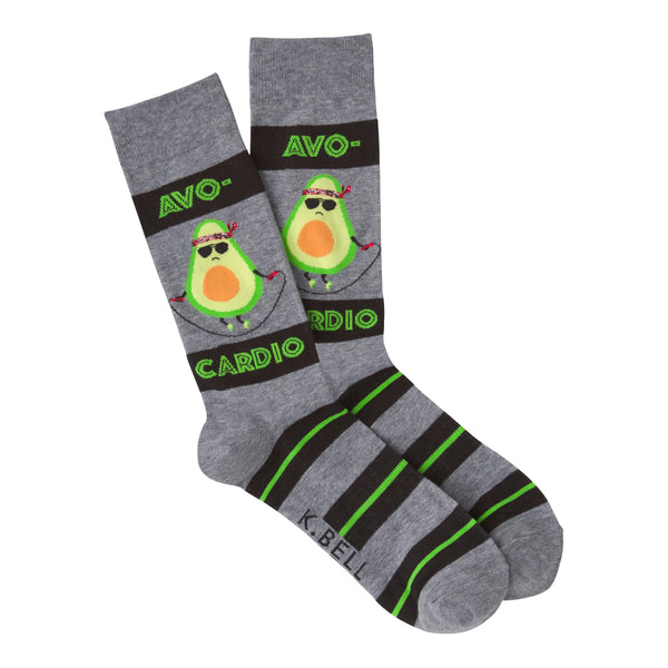 Avocardio Men's Crew Socks