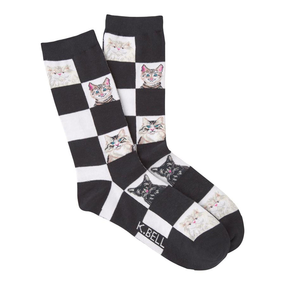 Retro Cats Crew Socks