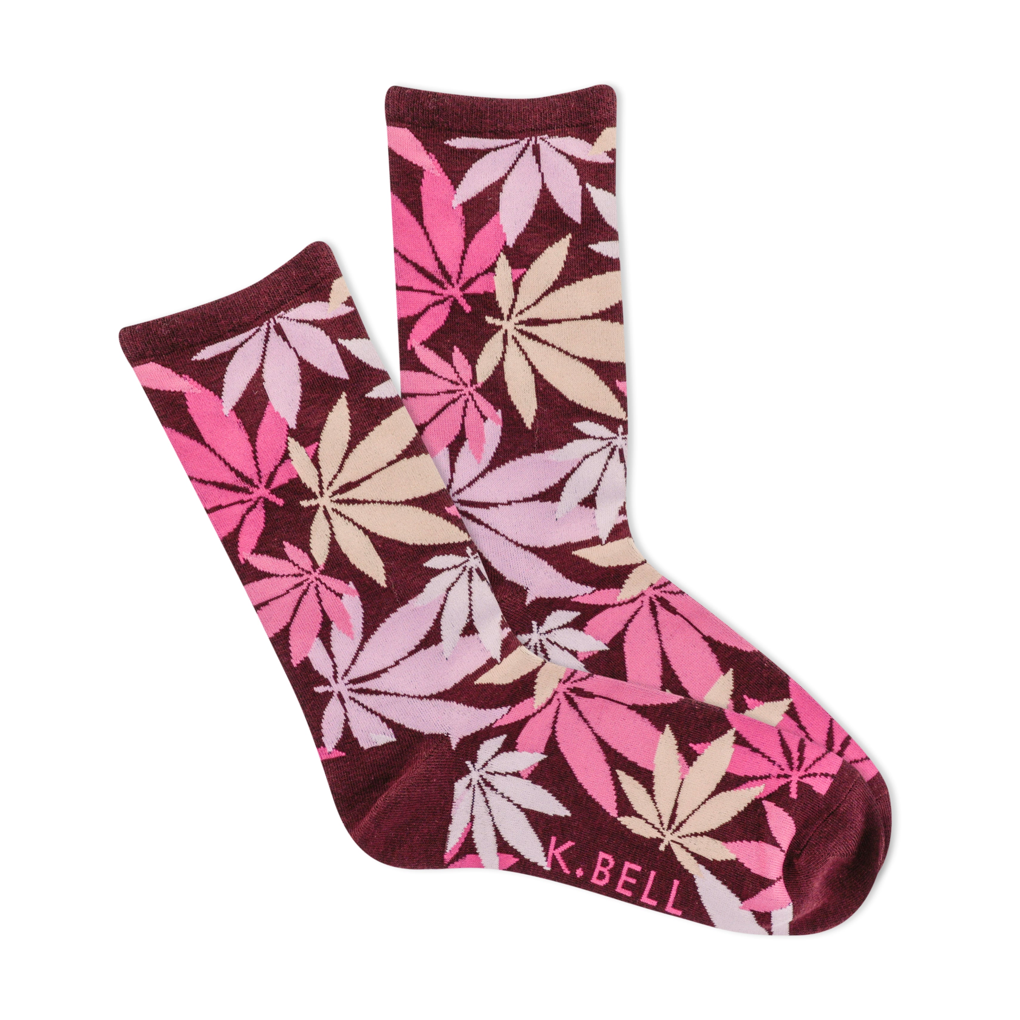 Scattered Cannabis Women's Crew Socks