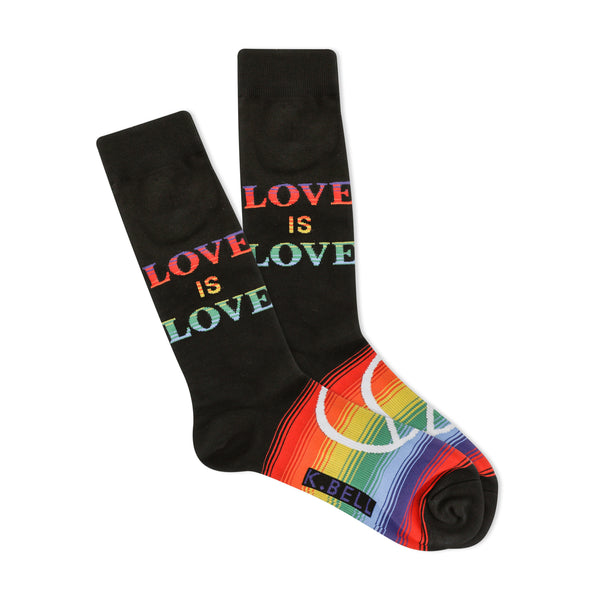 Peace and Love Men's Crew Socks