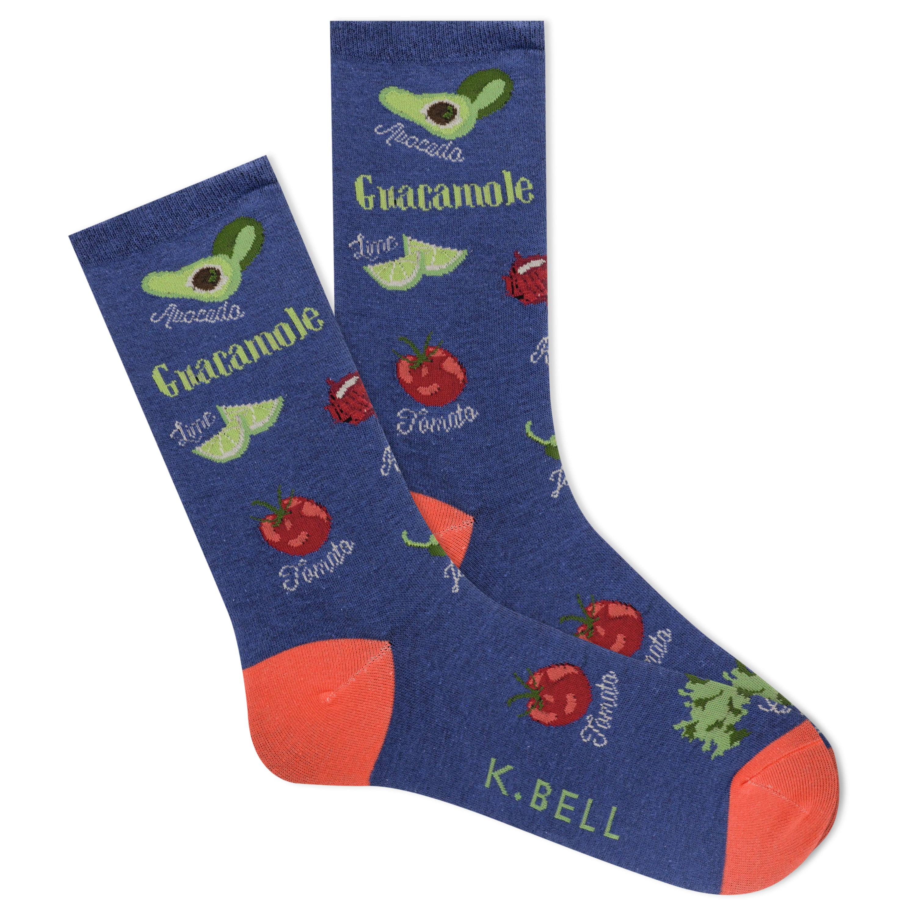 Guacamole Women's Navy Crew Socks