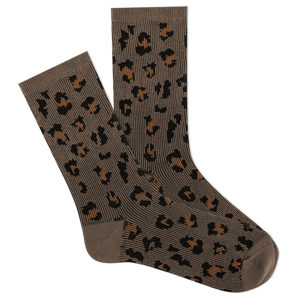 Soft & Dreamy Leopard Jacquard Socks