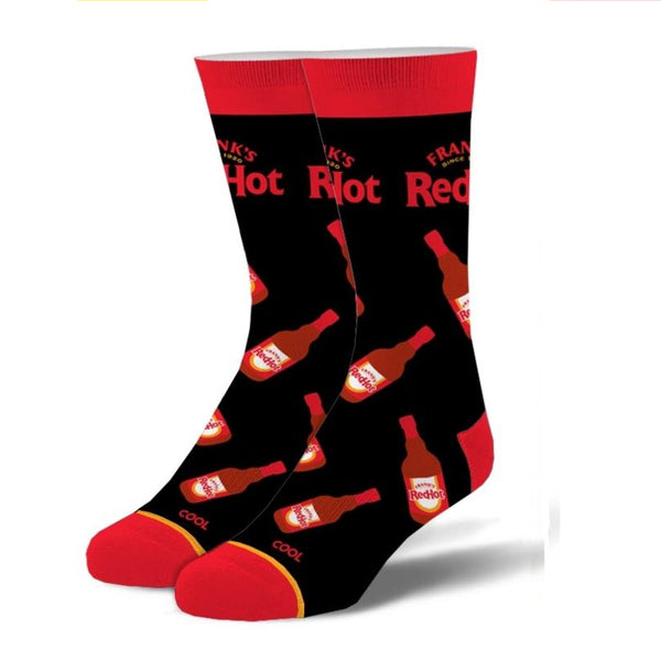 Franks Red Hot Bottles Mens Crew Socks