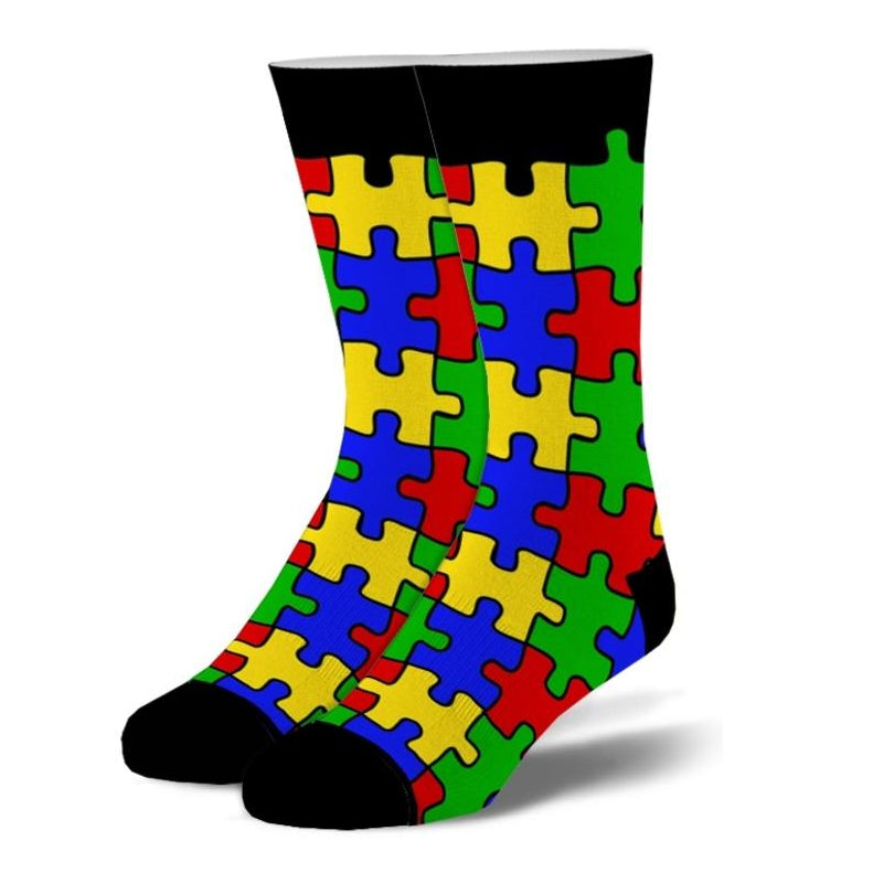 Puzzled Men's Crew Socks
