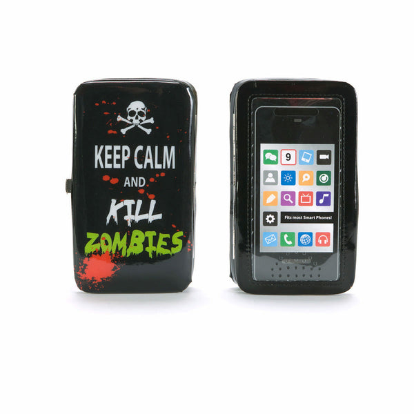 Keep Calm and Kill Zombies Smartphone Wristlet Wallet