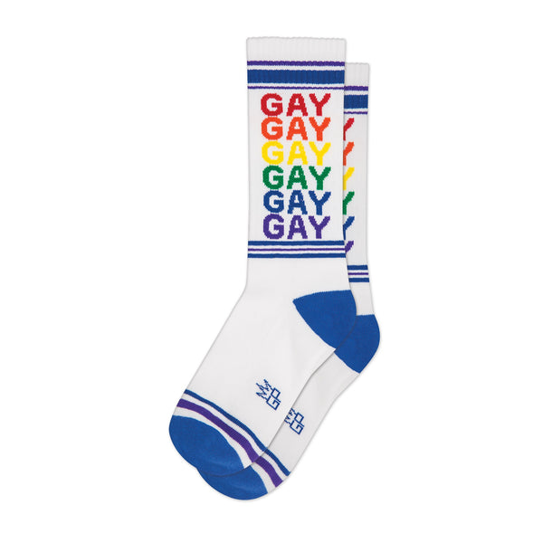 Gay Rainbow Gym Socks