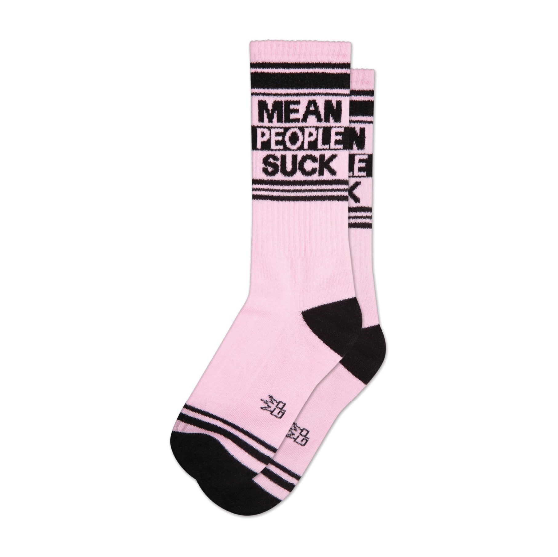 Mean People Suck Ribbed Gym Socks