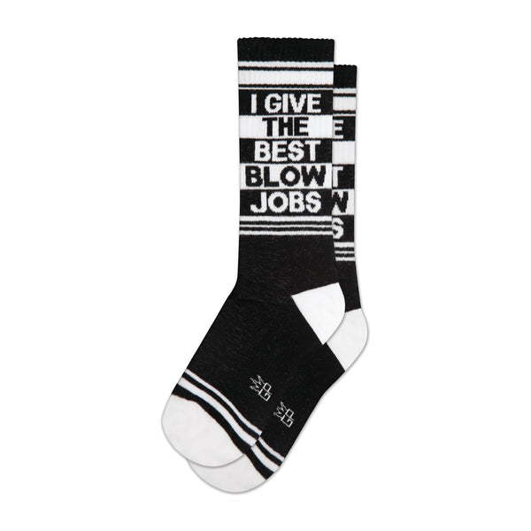 I Give The Best Blow Jobs Gym Socks