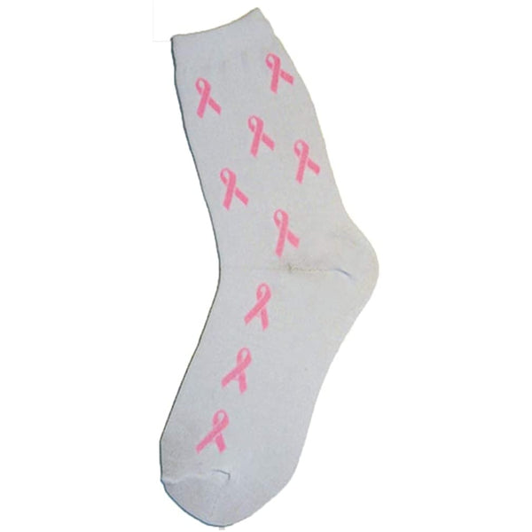 Pink Ribbons Crew Socks