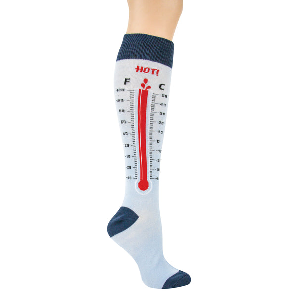 Thermometer Knee High Socks